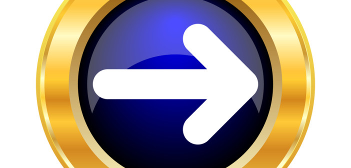 Right arrow icon. Internet button on white background.