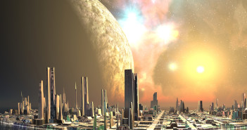 Future cityscape