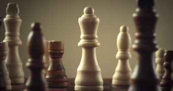 Wooden chess figures