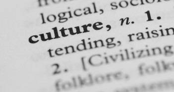 The word culture in a dictionary