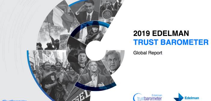 Cover of the Edelman Trust Barometer report