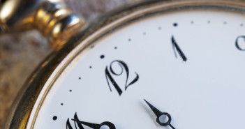 Old-fashioned clock face