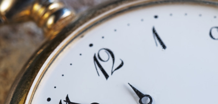 Old-fashioned clock face