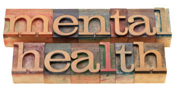 The words Mental health