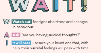 Suicide prevent advice poster