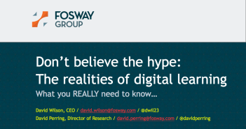 Cover picture of Fosway Digital Realities Research 2020