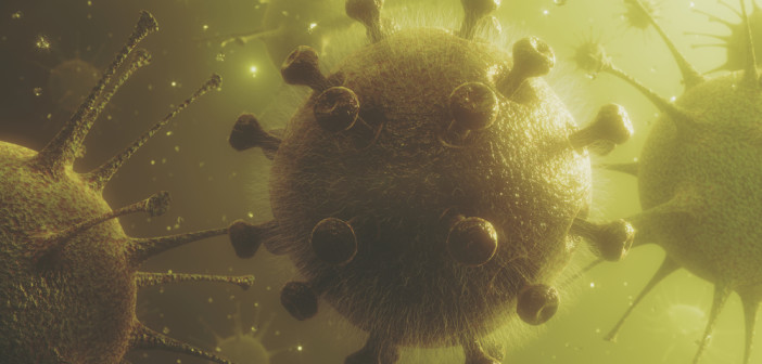 Coronavirus 2019 - ncov flu infection -- 3D illustration